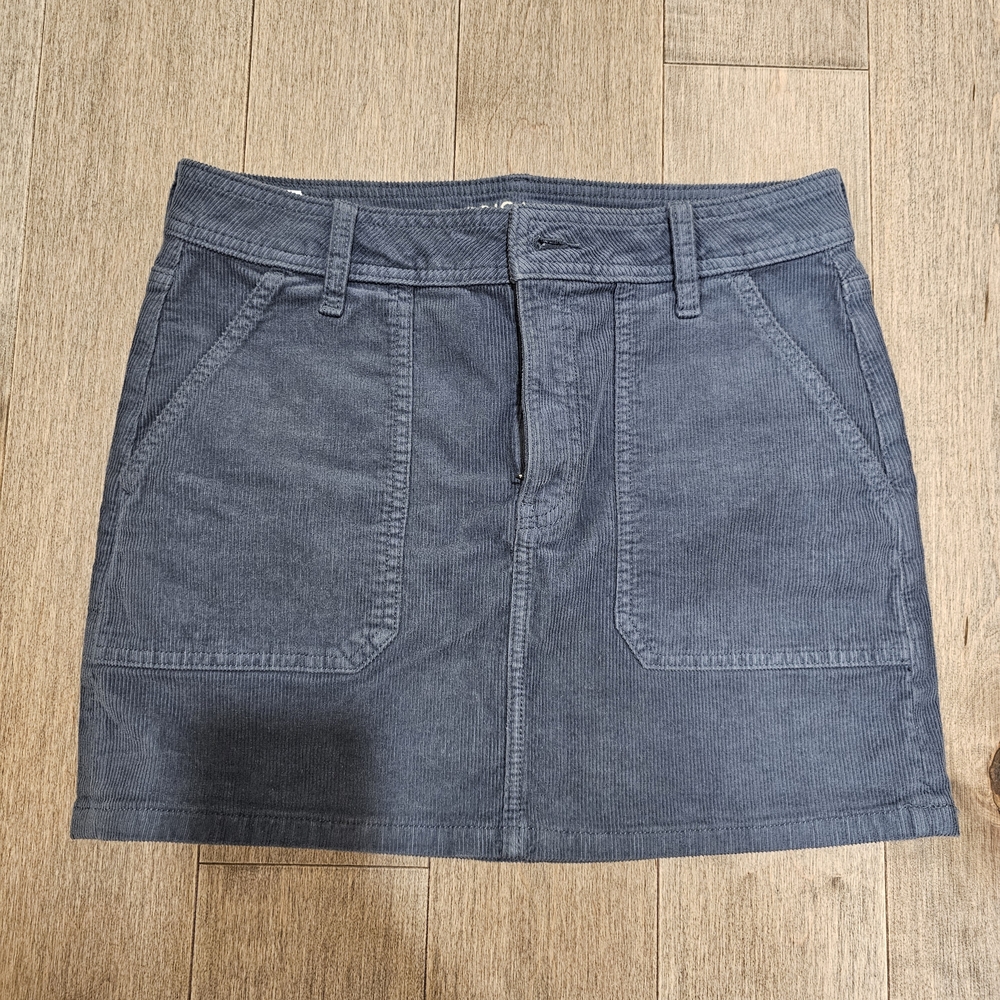 American Eagle Outfitters Corduroy Mini Skirt with Front Pockets
